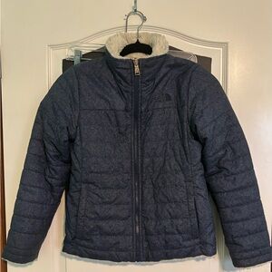 Girls 10/12 North Face reversible winter coat.